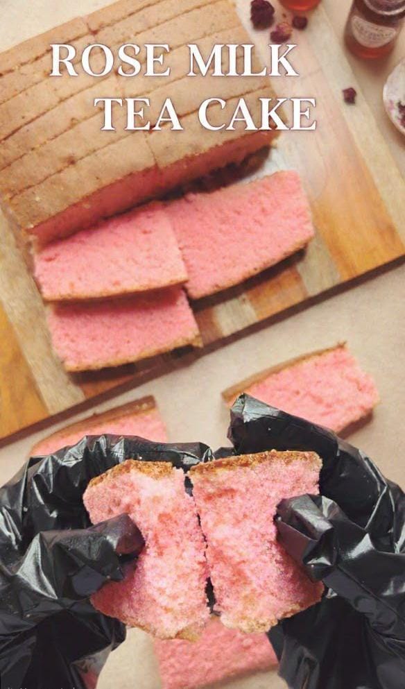 Rose Milk Tea Cake